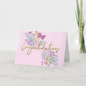 「蝶の願い」結婚のノートカード ノートカード (正面)