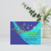 蝶の風のダンス感謝ハガキ ポストカード (スタンド正面)