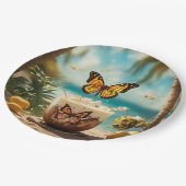 『蝶の風 – 夏の軽さを受け入れる』 ペーパープレート (アングル)