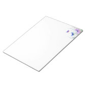 蝶の飛んでいる自然メモ帳春 ノートパッド (アングル)