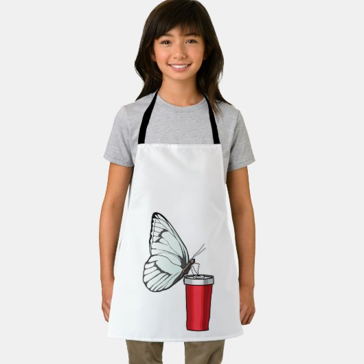 蝶の飲みマグ エプロン (インサイチュ)