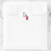 蝶の飲みマグ ラウンドシール (バッグ)