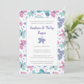 蝶の駆け落ちウェディングパーティー 招待状 (スタンド正面)