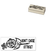 蝶の魅力を追いかけないバラアート ラバースタンプ (押印)