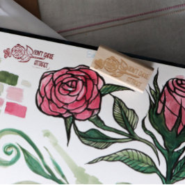 蝶の魅力を追いかけないバラアート ラバースタンプ