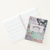 蝶の鳥の抽象芸術パーソナライズされた詩 ノートブック (内部)