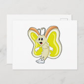 蝶の黄色 ポストカード (正面/裏面)