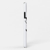 蝶の黒と白の部族刺青 Case-Mate iPhoneケース (裏面/右)