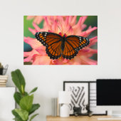 蝶の（昆虫）オオカバマダラ、モナーク ポスター (ホームオフィス)