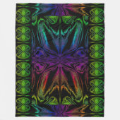 蝶のPSYKHE女神25 フリースブランケット (正面)