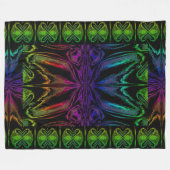 蝶のPSYKHE女神25 フリースブランケット (正面(横))