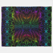 蝶のPSYKHE女神26 フリースブランケット (正面(横))