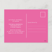 蝶のsipと参照ベビーシャワー招待状 シーズンポストカード (裏面)