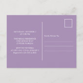 蝶のsipと参照ベビーシャワー招待状 シーズンポストカード (裏面)