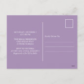 蝶のsipと参照ベビーシャワー招待状 シーズンポストカード (裏面)