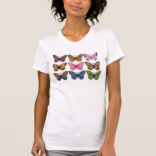 蝶のTシャツ Tシャツ (正面)