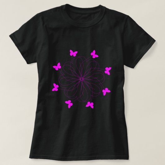 蝶のTシャツ Tシャツ (デザイン正面)