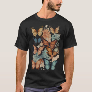 蝶のTシャツ Tシャツ