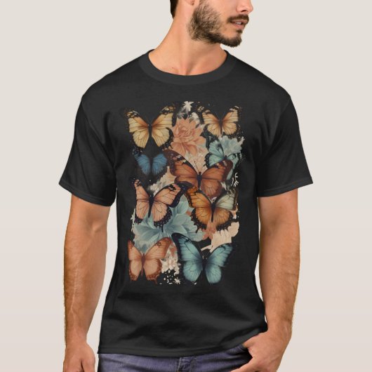 蝶のTシャツ Tシャツ (正面)