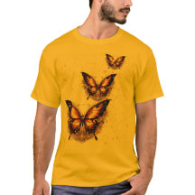 蝶のTシャツ