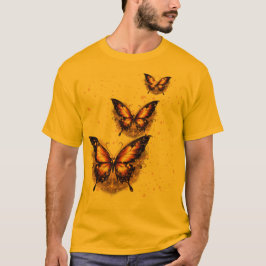 蝶のTシャツ Tシャツ