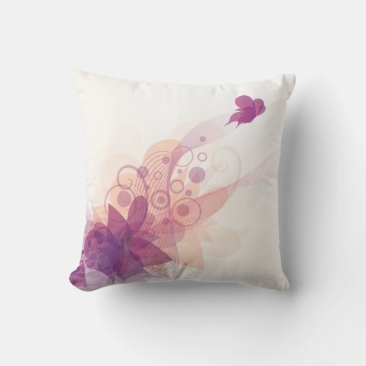 蝶はえの遠くにな1枕 クッション (正面)