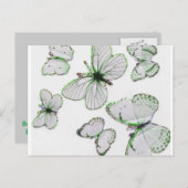 蝶はがき ポストカード (正面/裏面)