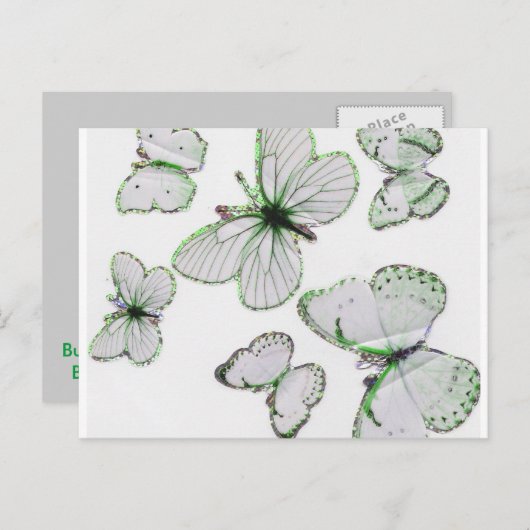 蝶はがき ポストカード (正面/裏面)