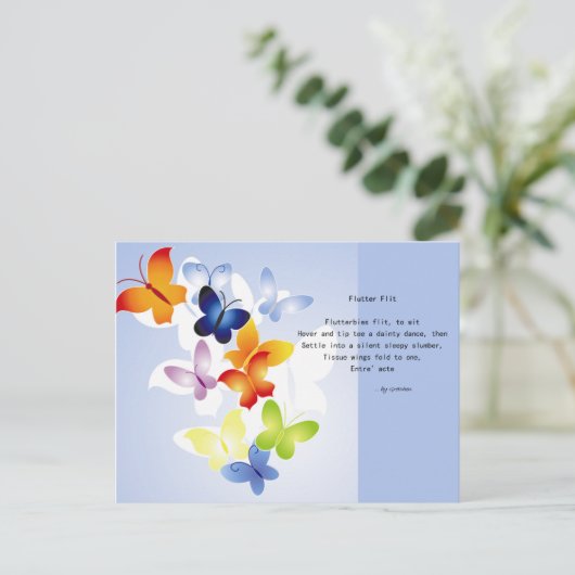 蝶はがき ポストカード (スタンド正面)