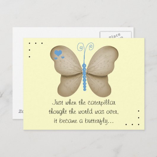 蝶はがき ポストカード (正面/裏面)