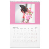 蝶はまだ無料 – 2024カレンダー カレンダー (2月 2027)