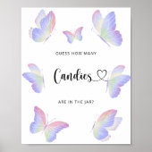 蝶はキャンディーの数を推測する ポスター (正面)