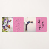 蝶はフリー名前をカスタムするヨガマット ヨガマット (正面(横))