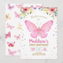 蝶は庭の花の紙吹雪の誕生日に接吻します