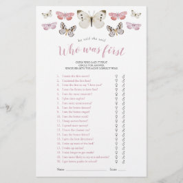 蝶は彼は彼女はピンクのシャワーのゲームを言った