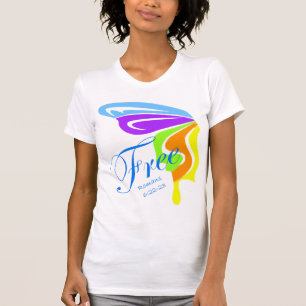 蝶は放します Tシャツ