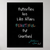 蝶は物事のように美しい>引用文 ポスター (正面)