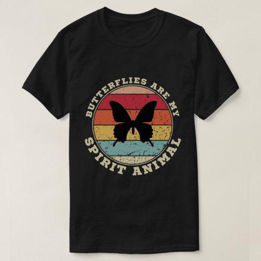 蝶は私の霊性の動物Tシャツ Tシャツ (デザイン正面)