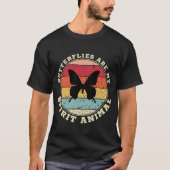 蝶は私の霊性の動物Tシャツ Tシャツ (正面)