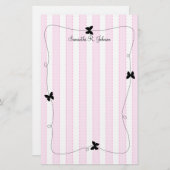 蝶は縞で飾ります 便箋 (正面/裏面)