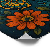 蝶は自分の種類を美しくやる気を起こさせるする ポスター (角)