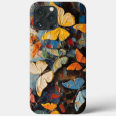 蝶は自然の間を鮮やか飛び絵画回る Case-Mate iPhoneケース (裏面)