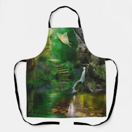 蝶は自由に飛べる エプロン