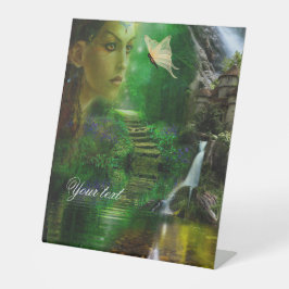 蝶は自由に飛べる 台座サイン