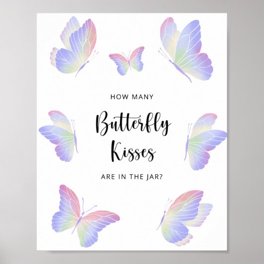 蝶は蝶のキスの数を推測 ポスター (正面)