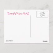 蝶は郵便はがきに接吻します ポストカード (裏面)