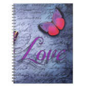 蝶は青を愛する ノートブック (正面)