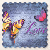 蝶は青を愛する ペーパーコースター (正面)