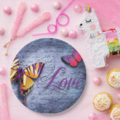 蝶は青を愛する ペーパープレート (パーティー)