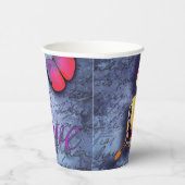 蝶は青を愛する 紙コップ (右)